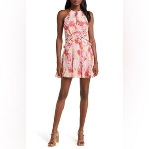 Floret Studios Dresses Floret Studios Floral Ruffle Waist Dress Sz Small Pink‎